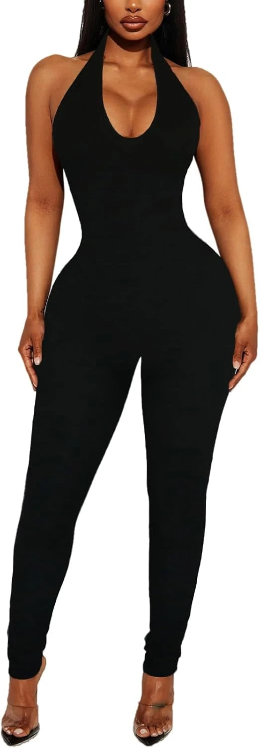 Halter Backless Jumpsuit