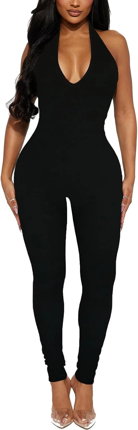Halter Backless Jumpsuit